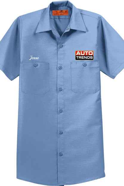 Work Shirt - Short Sleeve Industrial Work Shirt SP24 - Auto Trends