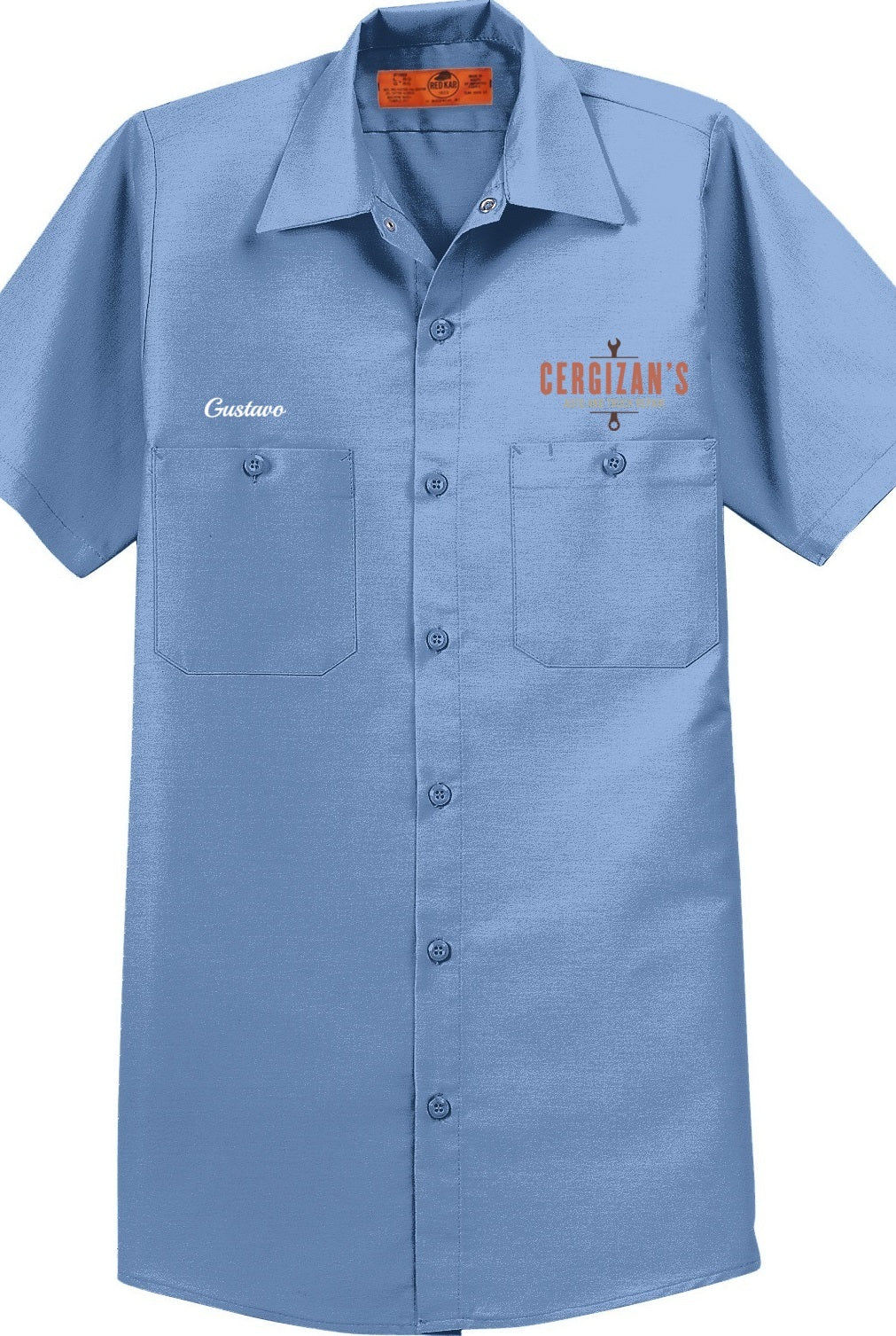 Work Shirt - Short Sleeve Industrial Work Shirt SP24 - Cergizan's Auto and Truck Repair