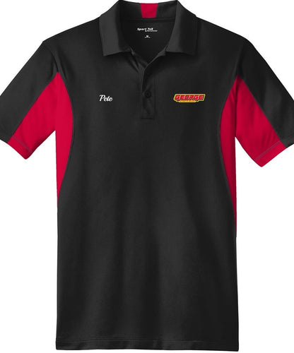 POLO - Sport-Tek Mens Side Blocked Micropique Sport-Wick ST655 - George Automotive