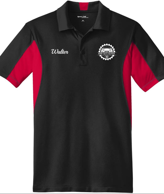 POLO - Mens Side Blocked Micropique Sport-Wick ST655  - ASAP Auto Repair