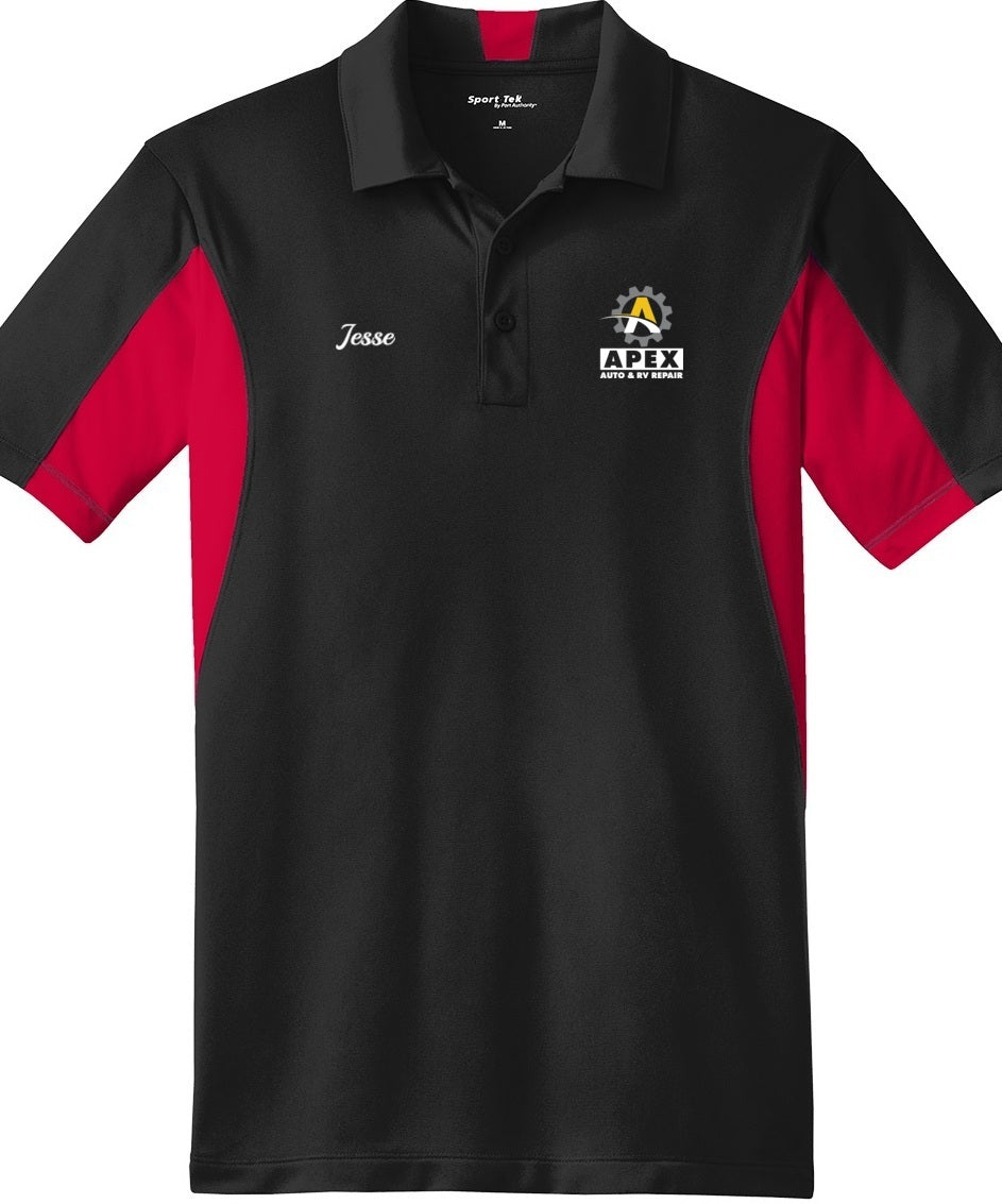 POLO - Mens Side Blocked Micropique Sport-Wick ST655  - Apex Auto and RV Repair