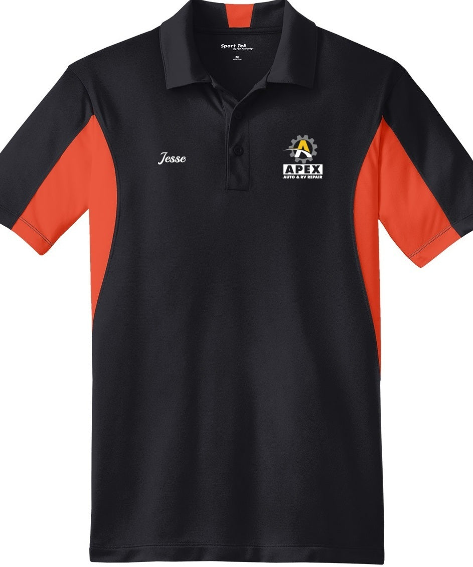 POLO - Mens Side Blocked Micropique Sport-Wick ST655  - Apex Auto and RV Repair