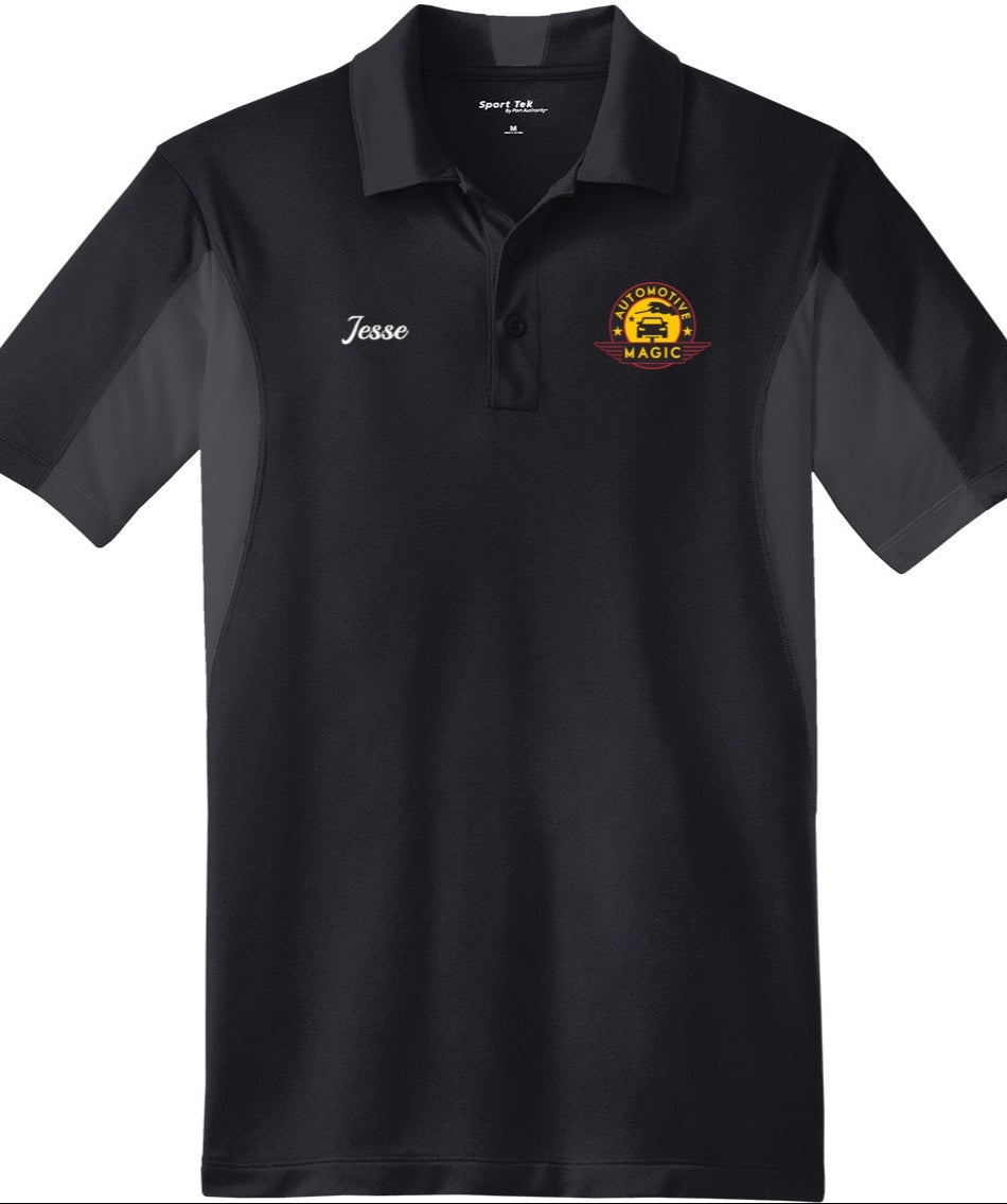 POLO - Mens Side Blocked Micropique Sport-Wick ST655  - Automotive Magic