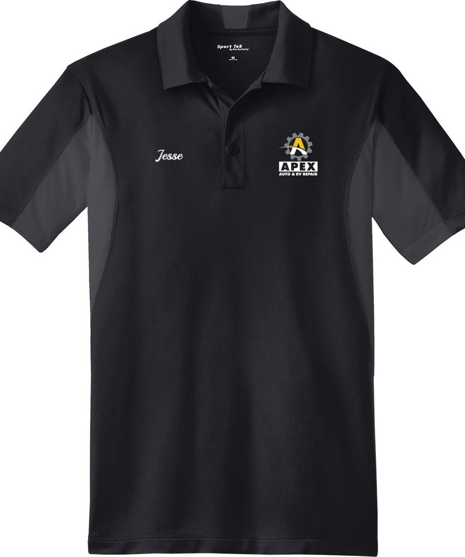 POLO - Mens Side Blocked Micropique Sport-Wick ST655  - Apex Auto and RV Repair