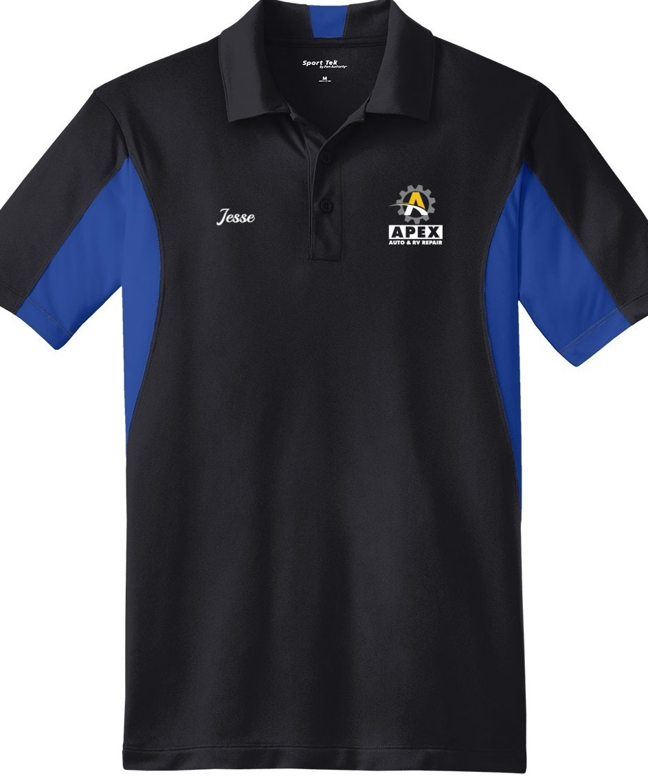 POLO - Mens Side Blocked Micropique Sport-Wick ST655  - Apex Auto and RV Repair