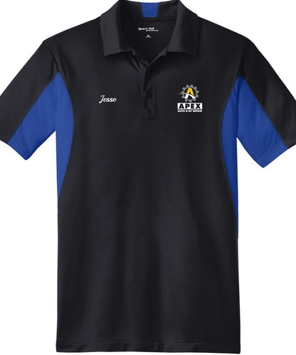 POLO - Mens Side Blocked Micropique Sport-Wick ST655  - Apex Auto and RV Repair