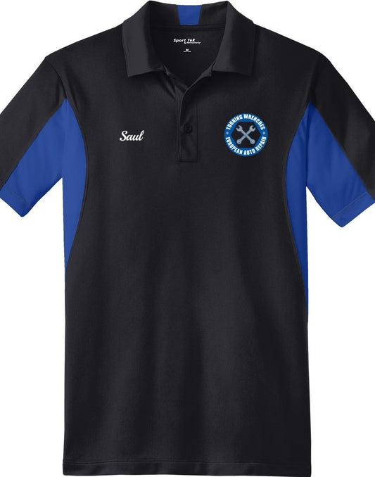 POLO - Mens Side Blocked Micropique Sport-Wick ST655  - Turning Wrenches European Auto Repair