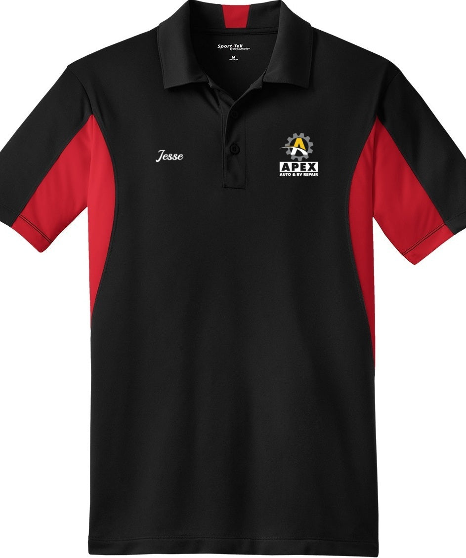 POLO - Mens Side Blocked Micropique Sport-Wick ST655  - Apex Auto and RV Repair