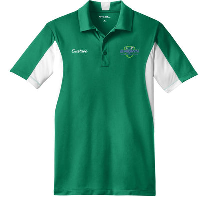 POLO - Mens Side Blocked Micropique Sport-Wick ST655  - Brown Automotive Repair