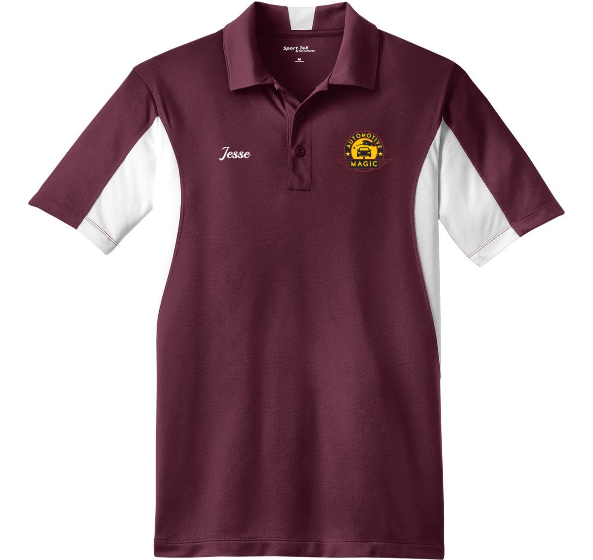 POLO - Mens Side Blocked Micropique Sport-Wick ST655  - Automotive Magic