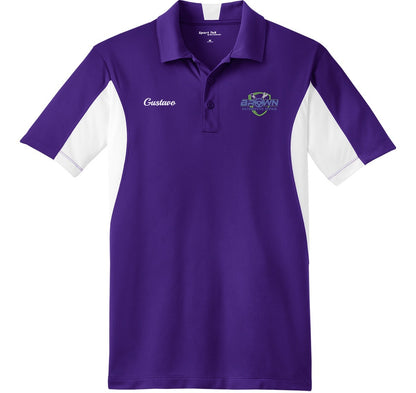 POLO - Mens Side Blocked Micropique Sport-Wick ST655  - Brown Automotive Repair