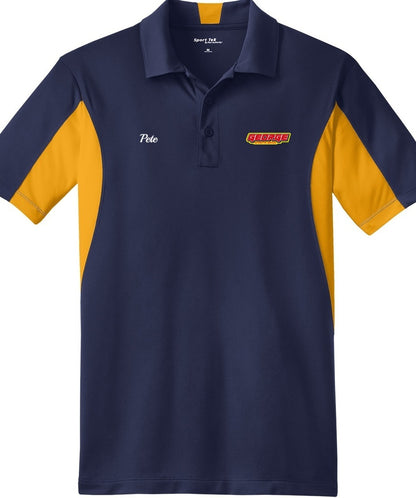 POLO - Sport-Tek Mens Side Blocked Micropique Sport-Wick ST655 - George Automotive