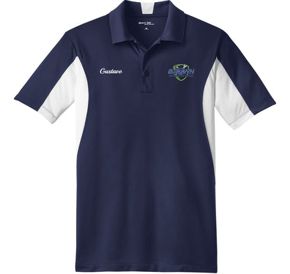 POLO - Mens Side Blocked Micropique Sport-Wick ST655  - Brown Automotive Repair