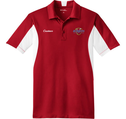 POLO - Mens Side Blocked Micropique Sport-Wick ST655  - Brown Automotive Repair