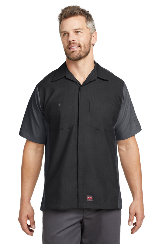 Technician Shirt - Short Sleeve Ripstop Crew Red Kap - SY20