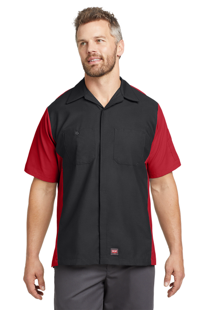 Technician Shirt - Short Sleeve Ripstop Crew Red Kap - SY20