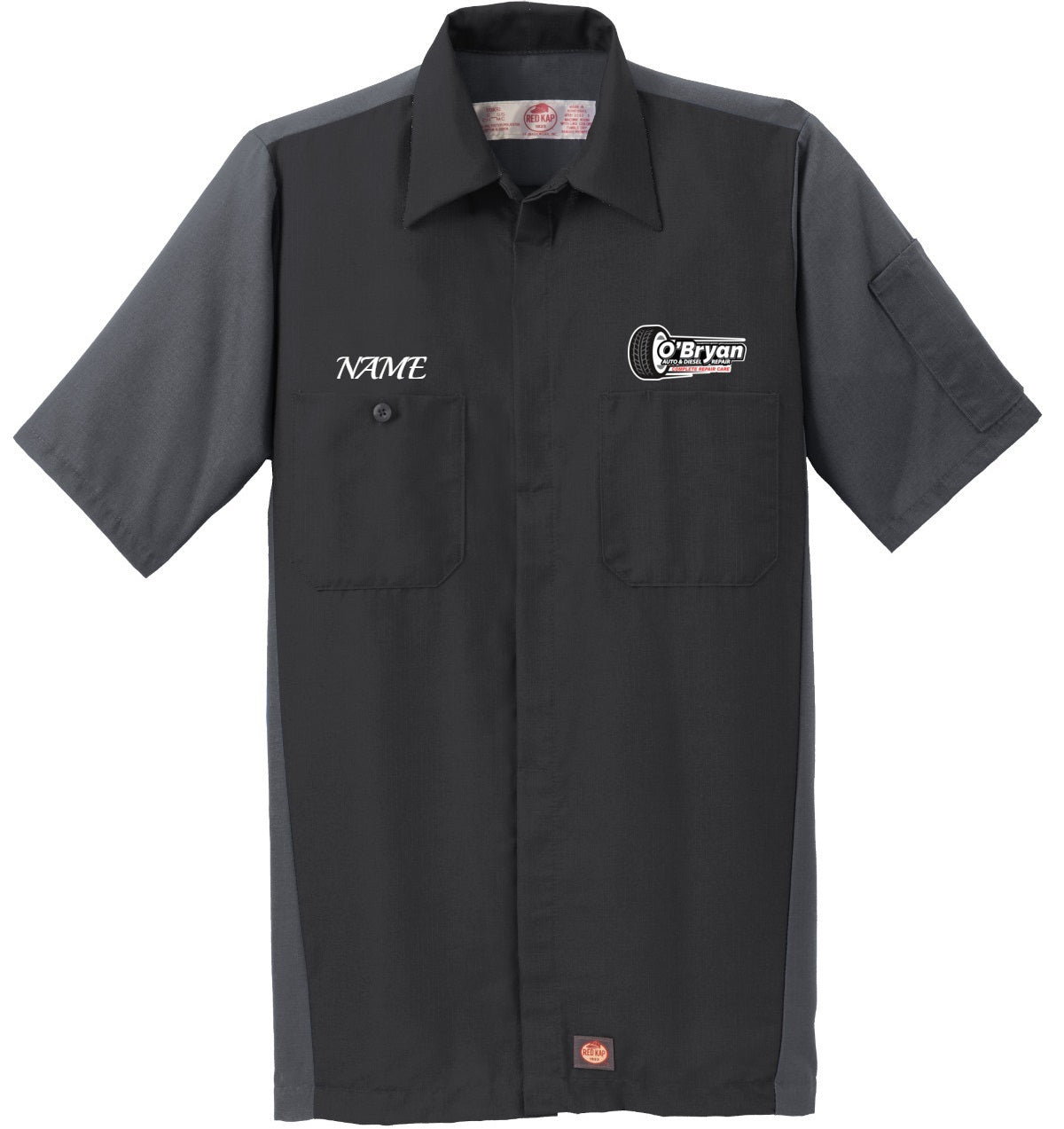 Red Kap Short Sleeve Ripstop Crew Shirt - OBryan Auto and Diesel