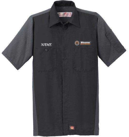 Red Kap Short Sleeve Ripstop Crew Shirt - Shums Auto Repair