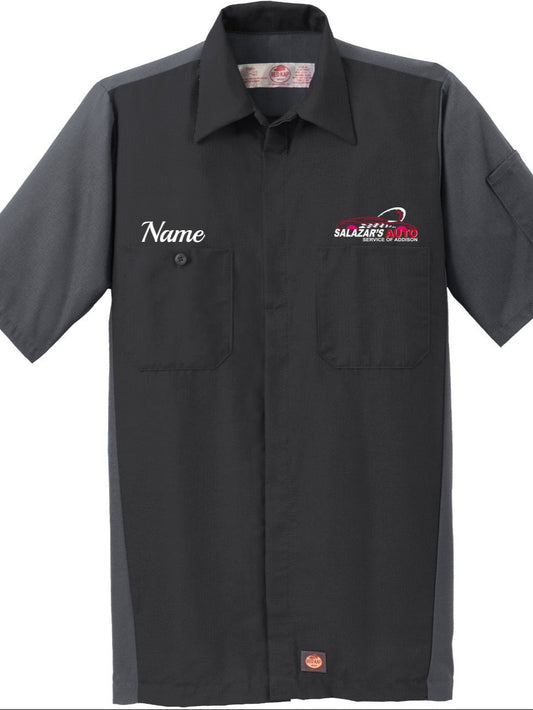 Technician Shirt - Short Sleeve Ripstop Crew Red Kap SY20 - Salazars Auto