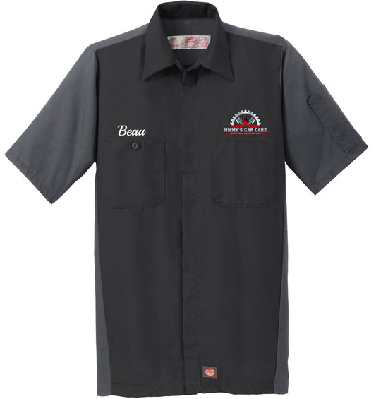 Red Kap Short Sleeve Ripstop Crew Shirt - Jimmys Car Care