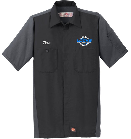 Crew Shirt - Red Kap Short Sleeve Ripstop  SY20 - Locke Auto & Diesel Repair