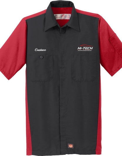 Technician Shirt - Short Sleeve Ripstop Crew Red Kap SY20 - Hi-Tech Performance