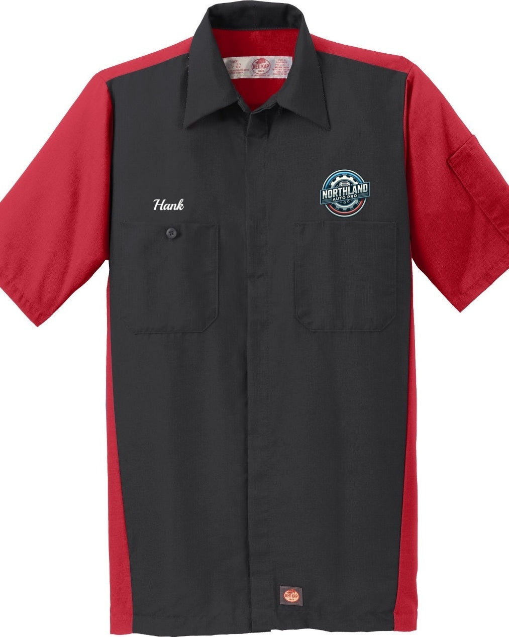 Technician Shirt - Short Sleeve Ripstop Crew Red Kap SY20 - Northland Auto Pro