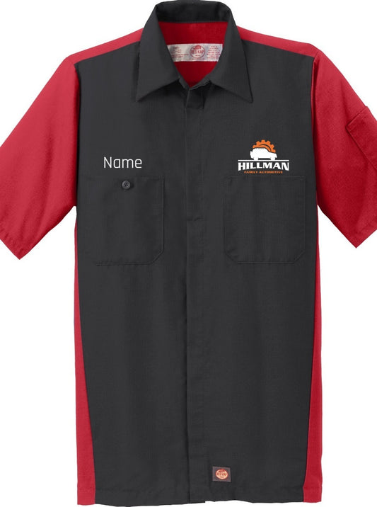 Red Kap Short Sleeve Ripstop Crew Shirt - Hillman Family Automotive