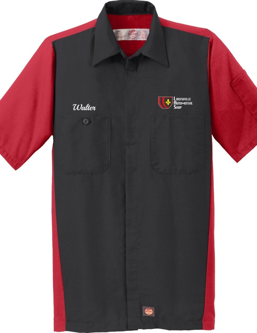 Technician Shirt - Short Sleeve Ripstop Crew Red Kap SY20 - Louisville Automotive Shop