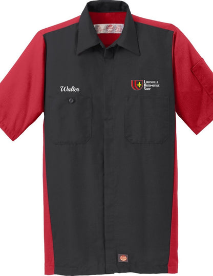 Technician Shirt - Short Sleeve Ripstop Crew Red Kap SY20 - Louisville Automotive Shop