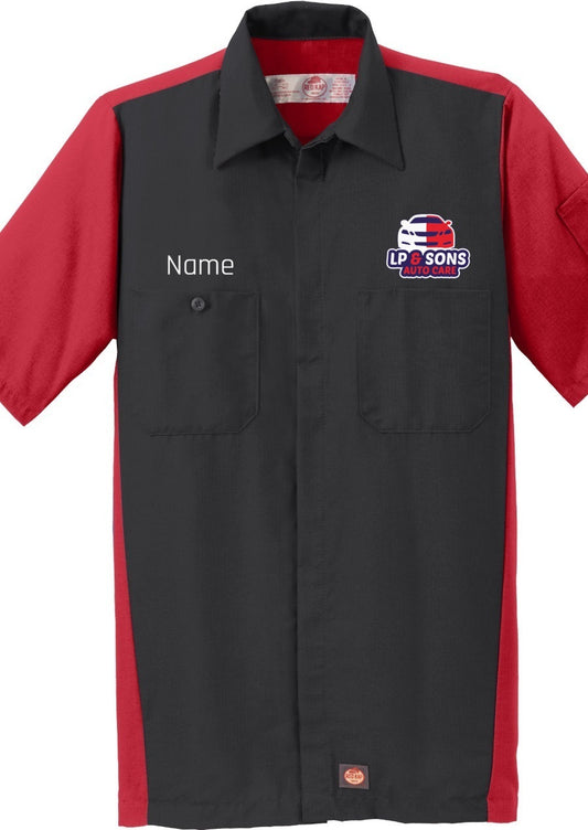 Red Kap Short Sleeve Ripstop Crew Shirt - LP & Sons