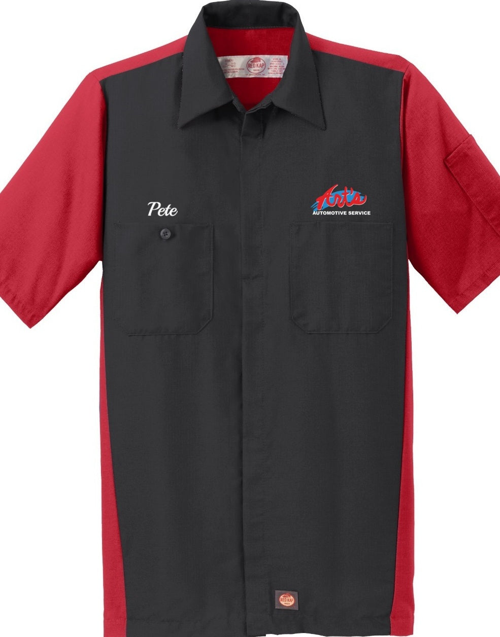 Technician Shirt - Short Sleeve Ripstop Crew Red Kap SY20 - Arts Automotive