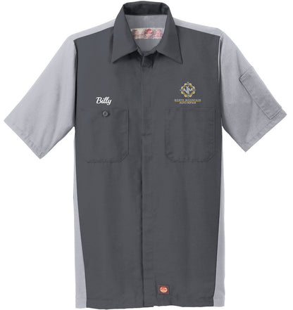 (TP S-3XL) Crew Shirt - Red Kap Short Sleeve Ripstop  SY20 - North Mountain Auto