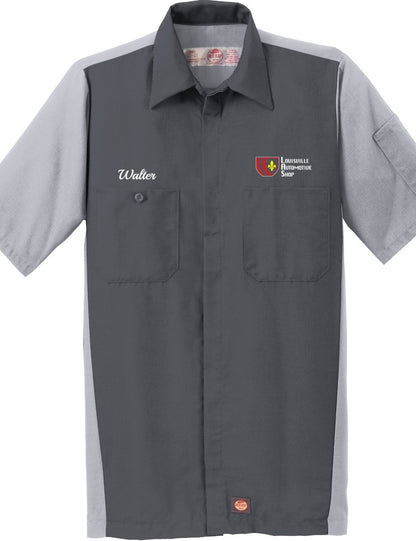 Technician Shirt - Short Sleeve Ripstop Crew Red Kap SY20 - Louisville Automotive Shop