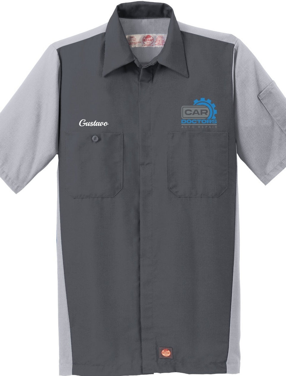 Technician Shirt - Short Sleeve Ripstop Crew Red Kap SY20 - Car Doctors