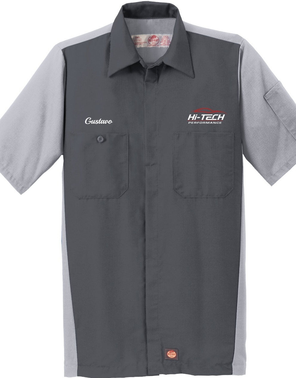 Technician Shirt - Short Sleeve Ripstop Crew Red Kap SY20 - Hi-Tech Performance
