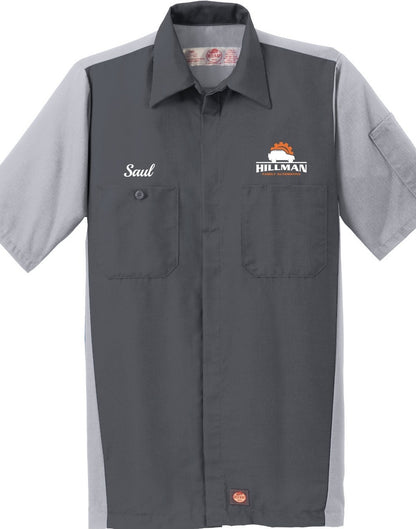 Technician Shirt - Short Sleeve Ripstop Crew Red Kap SY20 - Hillman Family Automotive