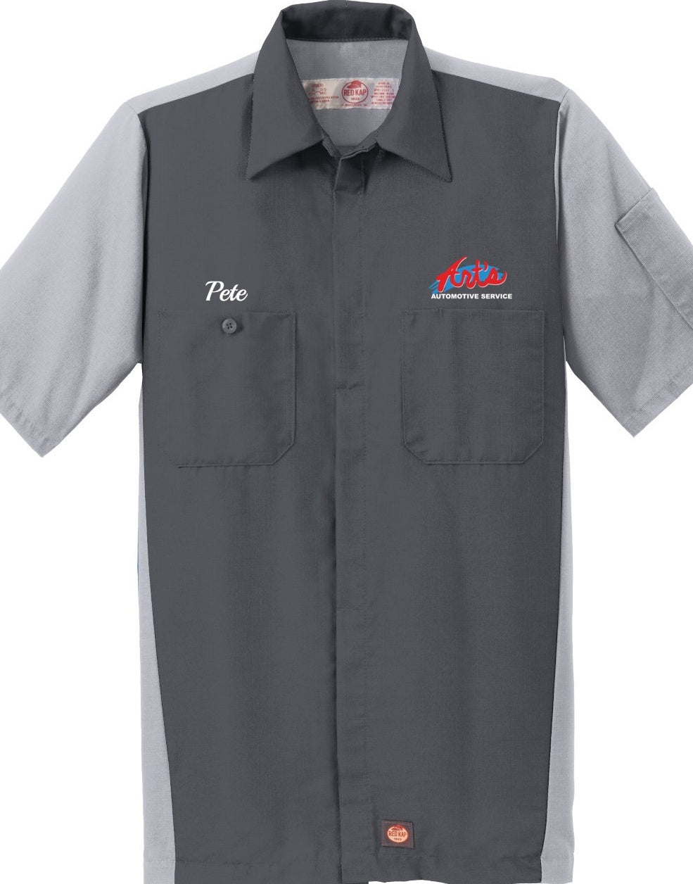 Technician Shirt - Short Sleeve Ripstop Crew Red Kap SY20 - Arts Automotive