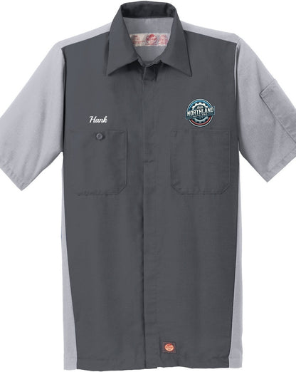 Technician Shirt - Short Sleeve Ripstop Crew Red Kap SY20 - Northland Auto Pro