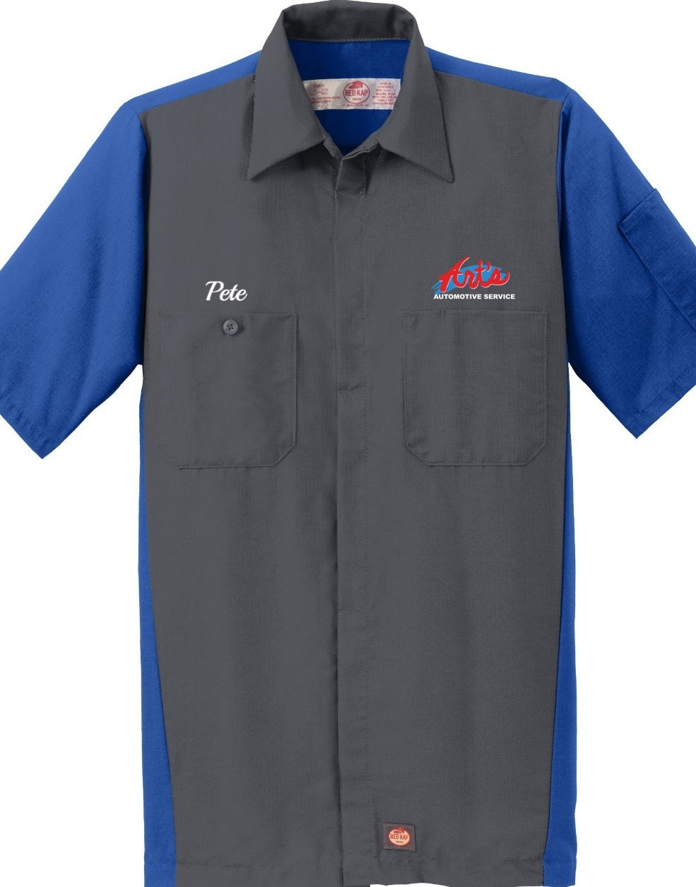 Technician Shirt - Short Sleeve Ripstop Crew Red Kap SY20 - Arts Automotive