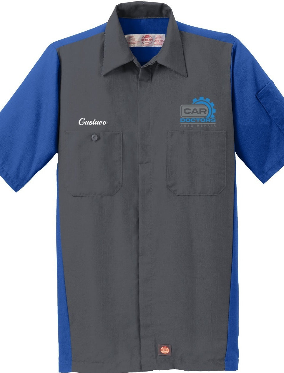 Technician Shirt - Short Sleeve Ripstop Crew Red Kap SY20 - Car Doctors