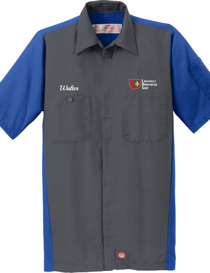 Technician Shirt - Short Sleeve Ripstop Crew Red Kap SY20 - Louisville Automotive Shop